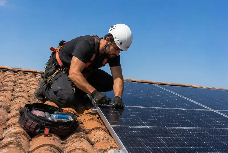 Maintenance et monitoring de panneaux solaires à Bizanet
